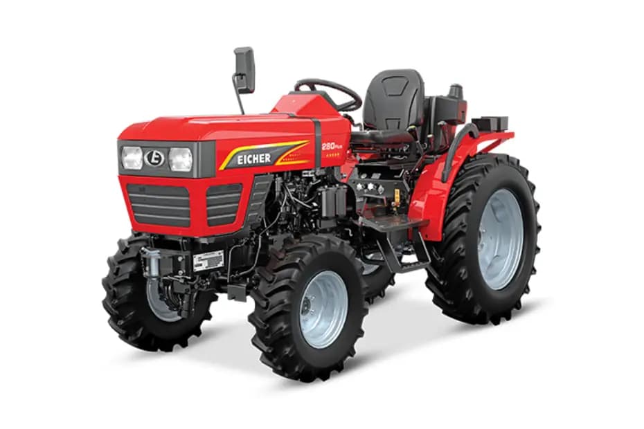 Eicher 280 Plus 4WD Red Colour Eicher 280 Plus 4WD Red Colour