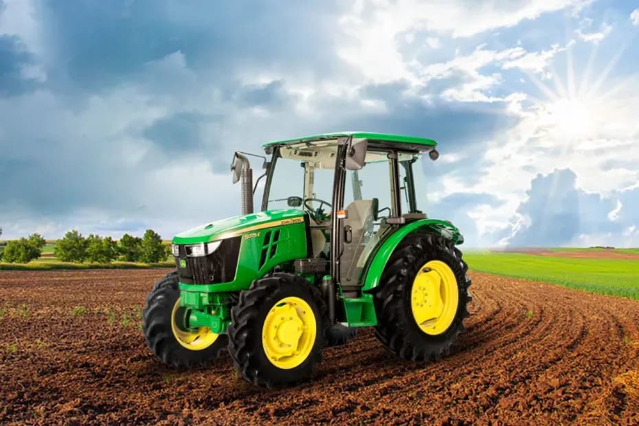 John Deere 5075E AC Cab Front Left Side