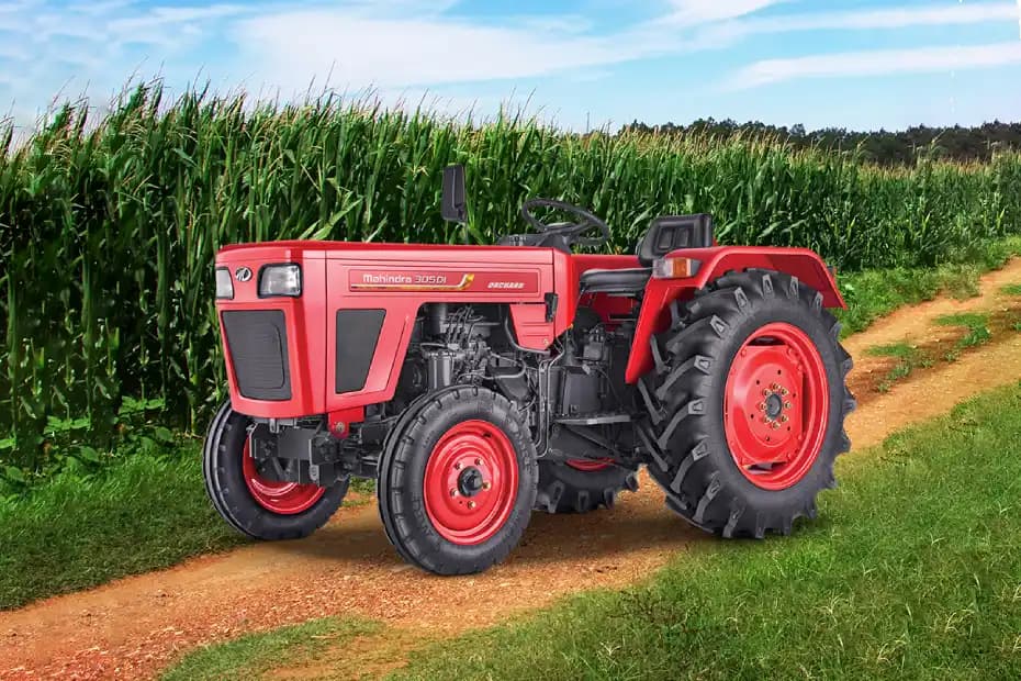Mahindra 305 Orchard Front Left Side