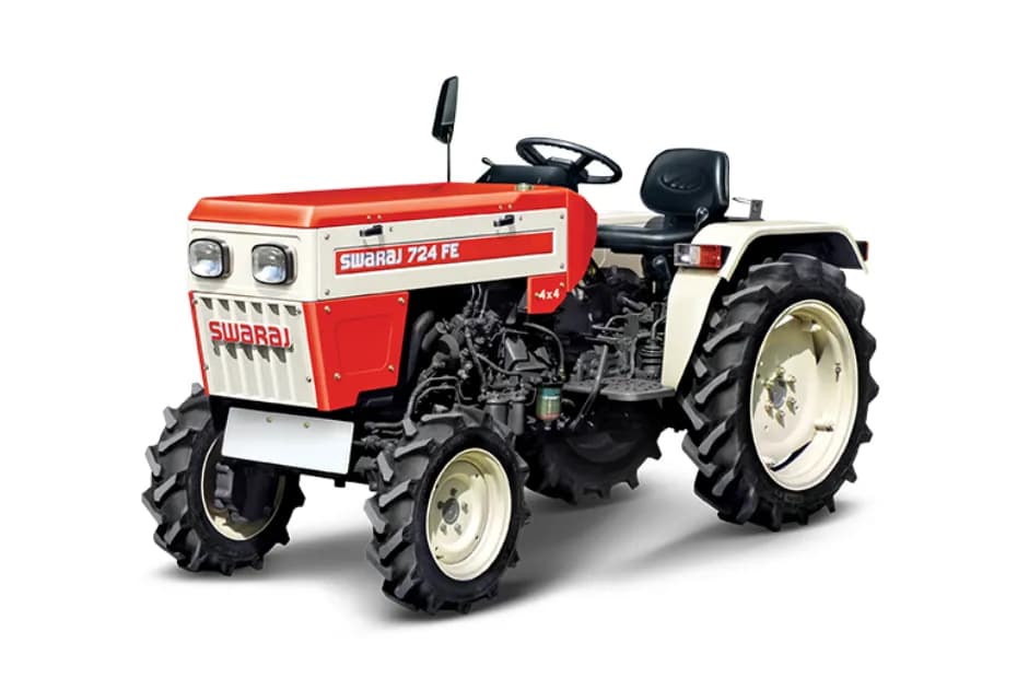 Swaraj 724 FE 4WD Red Color