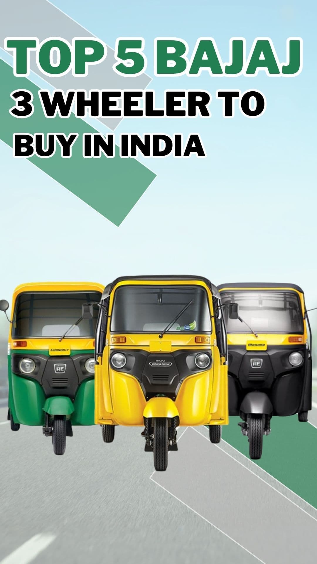 Bajaj Auto is a famous Indian company known for making three-wheelers. Their "autos" are popular for carrying people and goods in India and around the world. They are the biggest three-wheeler manufacturer globally.