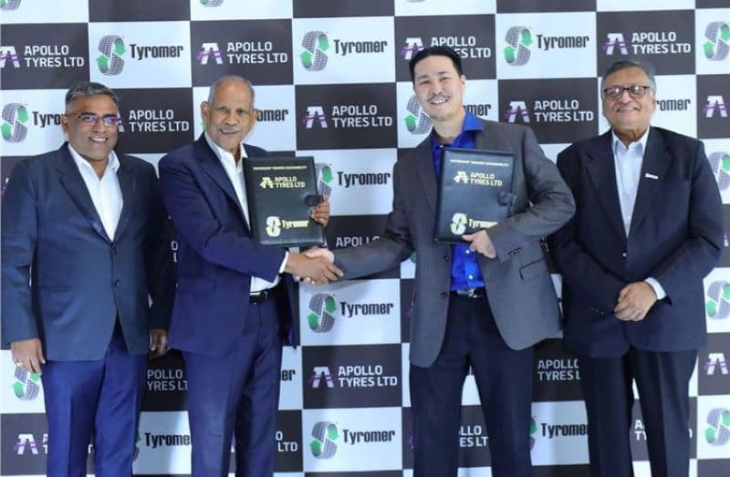 Apollo Tyres and Tyromer Inc have announced a partnership to develop sustainable materials. appolo_tyres_3458423aec.jpg