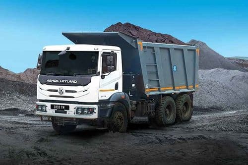 Ashok Leyland 2832 Tipper 6x4 White Colour Ashok Leyland 2832 Tipper 6x4 White Colour