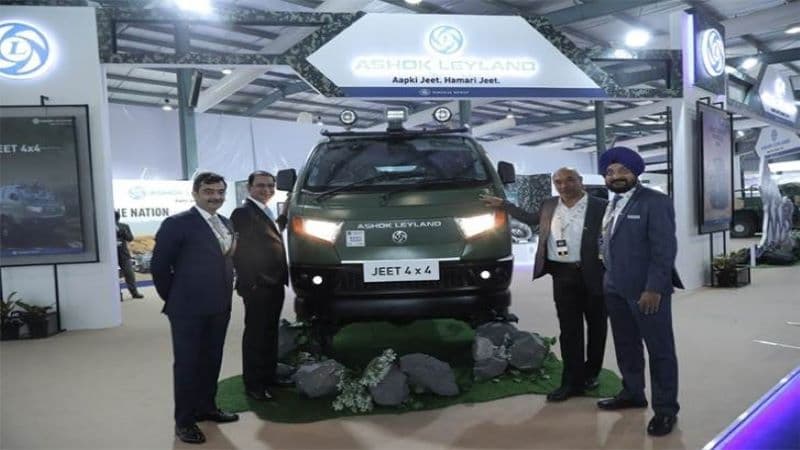 At DefExpo India 2022, Ashok Leyland unveiled the Jeet 4x4 and other products. ASHOK_1_efaf16881c.jpg