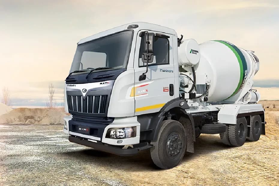 Mahindra Blazo X 28 Transit Mixer Left Front Three Quarter Mahindra Blazo X 28 Transit Mixer Left Front Three Quarter