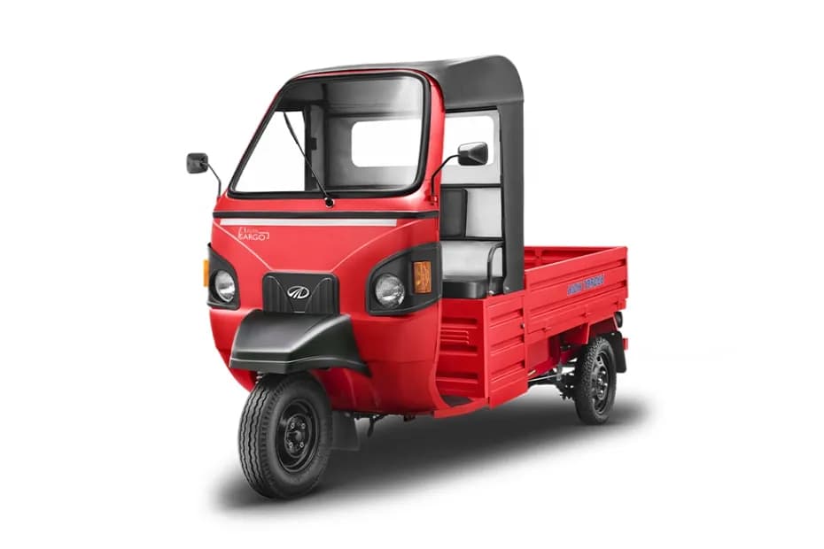 Mahindra E Alfa Cargo Red Front Left Side Mahindra E Alfa Cargo Red Front Left Side