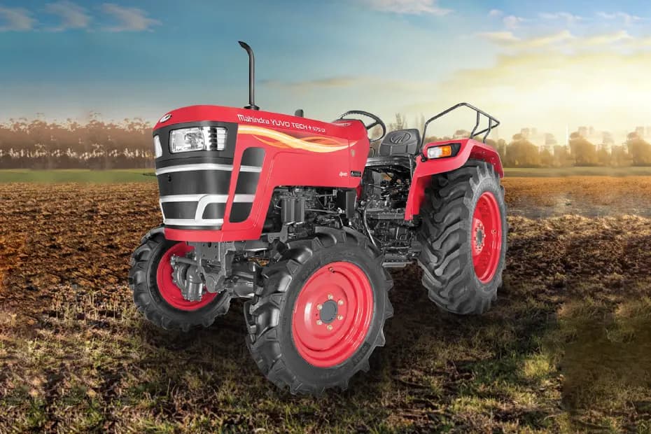 Mahindra YUVO Tech Plus 575 4WD Red Color Mahindra YUVO Tech Plus 575 4WD Red Color