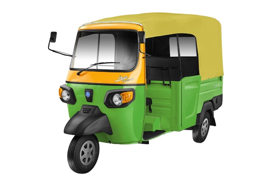 Piaggio Apé Auto Plus Green & Yellow Left Front Three Quarter Piaggio Apé Auto Plus Green & Yellow Left Front Three Quarter