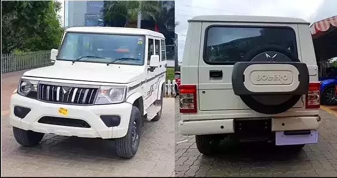 Mahindra Bolero And Bolero Neo Spotted With ‘Twin Peaks’ Logo at dealer backyard bolero_59c0b9a3c0.webp