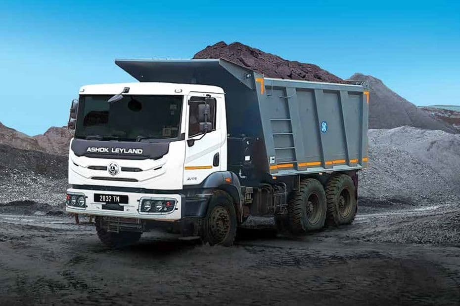 Ashok Leyland 2832 Tipper 6x4 White Colour Ashok Leyland 2832 Tipper 6x4 White Colour