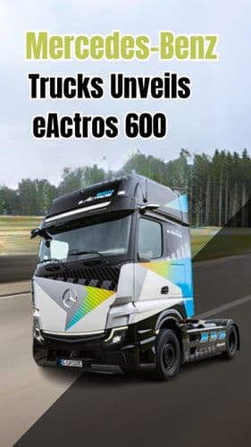 <p>Mercedes-Benz ट्रक्स ने eActros 600 का अनावरण किया</p> <p>Mercedes-Benz ट्रक्स ने eActros 600 का अनावरण किया</p>