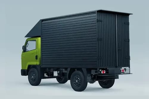 Montra Electric Eviator Container Left Rear Three Quarter Montra Electric Eviator Container Left Rear Three Quarter