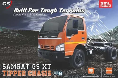 SML Mahindra Samrat GS Tipper Chassis SML Mahindra Samrat GS Tipper Chassis
