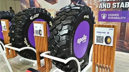 अपोलो टायर्स ने BAUMA ConExpo India 2024 में नए रेडियल टायर्स का खुलासा किया Apollo Tyres Unveils New Radial Tyres