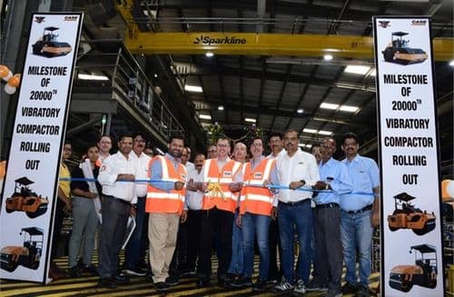 CASE Construction Equipment Rolls Out 20,000th Vibratory Compactor from Pithampur Facility CASE Construction produces 20,000th Vibratory Compactor