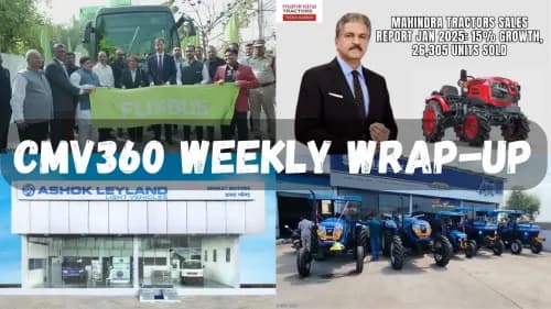 CMV360 Weekly Wrap-Up | 2nd Feb – 7th Feb 2025: FlixBus India’s EV Expansion, FADA CV Sales Growth, Mahindra & Ashok Leyland Sales Reports, and More CMV360 Weekly Wrap-Up | 2nd Feb – 7th Feb 2025: FlixBus India’s EV Expansion, FADA CV Sales Growth, Mahindra & Ashok Leyland Sales Reports, and More