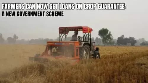 Farmers Can Now Get Loans on Crop Guarantee: A New Government Scheme Farmers Can Now Get Loans on Crop Guarantee: A New Government Scheme