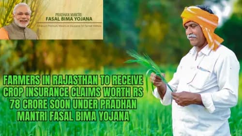 Farmers in Rajasthan to Receive Crop Insurance Claims Worth Rs 78 Crore Soon Under Pradhan Mantri Fasal Bima Yojana Farmers in Rajasthan to Receive Crop Insurance Claims Worth Rs 78 Crore Soon Under Pradhan Mantri Fasal Bima Yojana