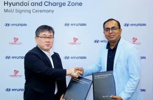 Hyundai Partners with CHARGE ZONE to Boost EV Charging Infrastructure in India Hyundai Partners with CHARGE ZONE to Boost EV Charging Infrastructure in India