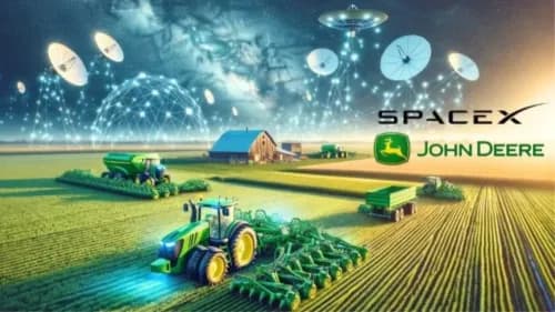 John Deere Partners with SpaceX to Revolutionize Farming with Better Connectivity John Deere Partners with SpaceX to Revolutionize Farming with Better Connectivity