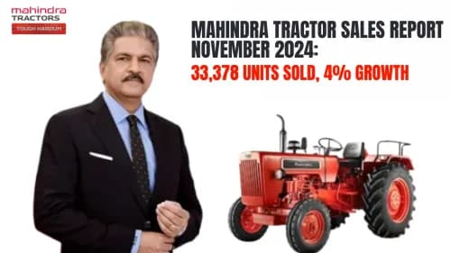 Mahindra Tractor Sales Report November 2024: 33,378 Units Sold, 4% Growth Mahindra Tractor Sales Report November 2024: 33,378 Units Sold, 4% Growth