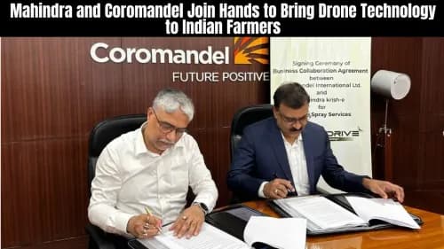 Mahindra and Coromandel Join Hands to Bring Drone Technology to Indian Farmers Mahindra and Coromandel Join Hands to Bring Drone Technology to Indian Farmers