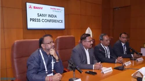 SANY India Showcases Locally Manufactured Equipment at Bharat Mobility Global Expo 2025 SANY India Showcases Locally Manufactured Equipment at Bharat Mobility Global Expo 2025