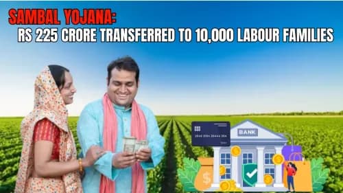 Sambal Yojana: Rs 225 Crore Transferred to 10,000 Labour Families Sambal Yojana: Rs 225 Crore Transferred to 10,000 Labour Families