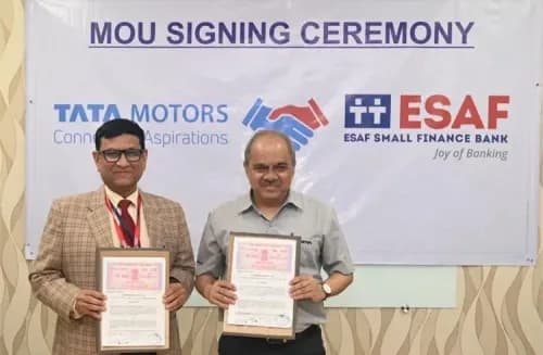 Tata Motors Partners with ESAF Small Finance Bank for Commercial Vehicle Financing Tata Motors Partners with ESAF Small Finance Bank for Commercial Vehicle Financing