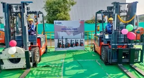 Vedanta Aluminium Expands Electric Forklift Fleet Vedanta Aluminium Expands Electric Forklift Fleet