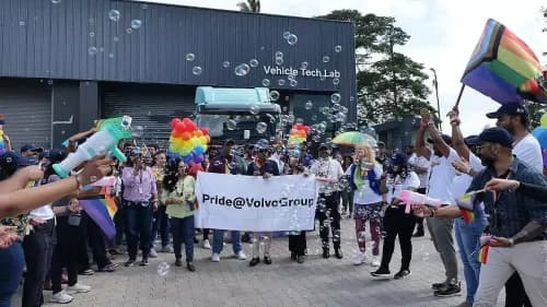Volvo Group India Hosts First-Ever Pride March at Bagmane Tech Park Volvo Group India Hosts First-Ever Pride March at Bagmane Tech Park