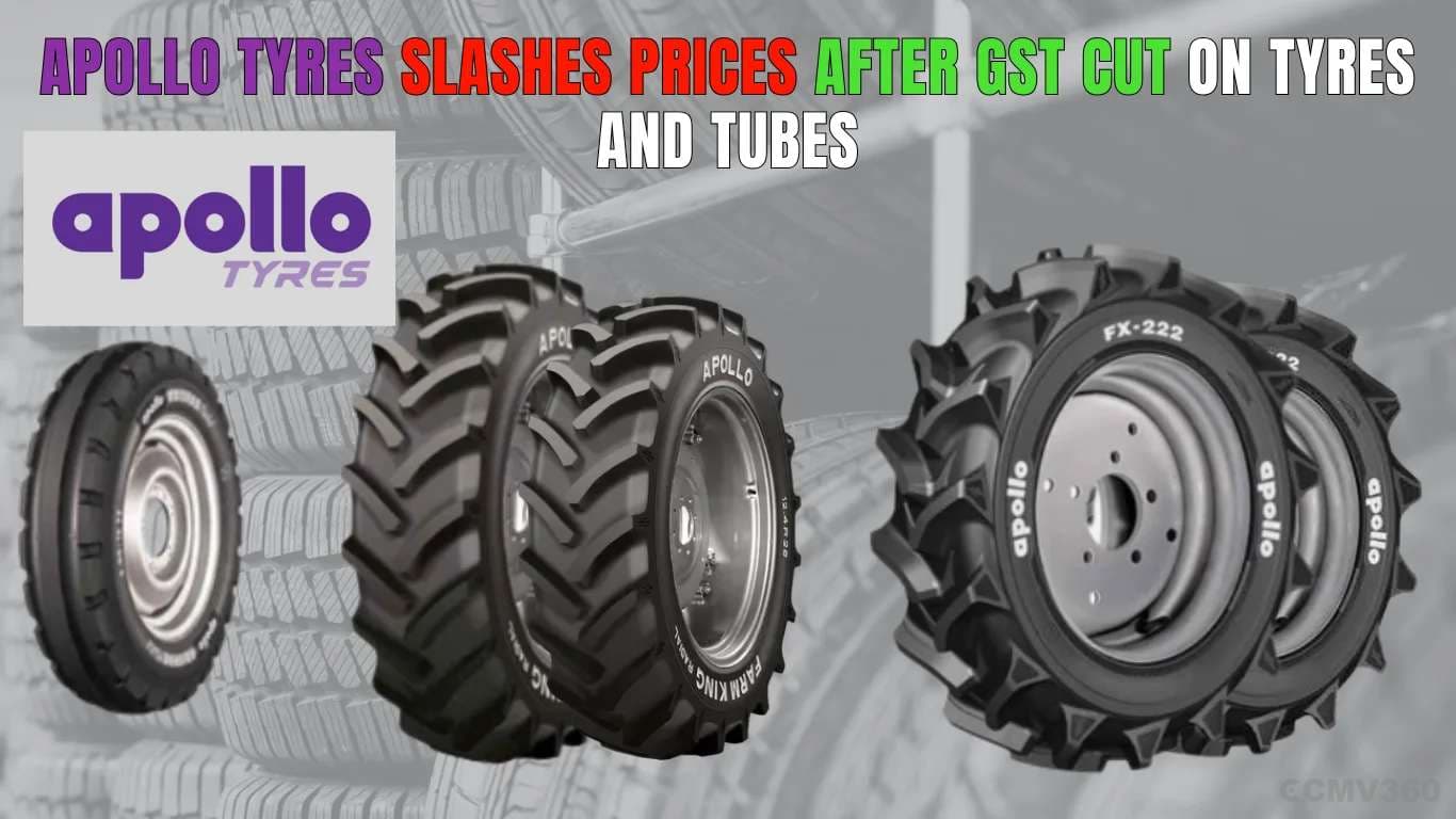 टायर और ट्यूब पर GST कटौती के बाद अपोलो टायर्स ने कीमतों में कमी की Apollo Tyres Slashes Prices After GST Cut on Tyres and Tubes.webp