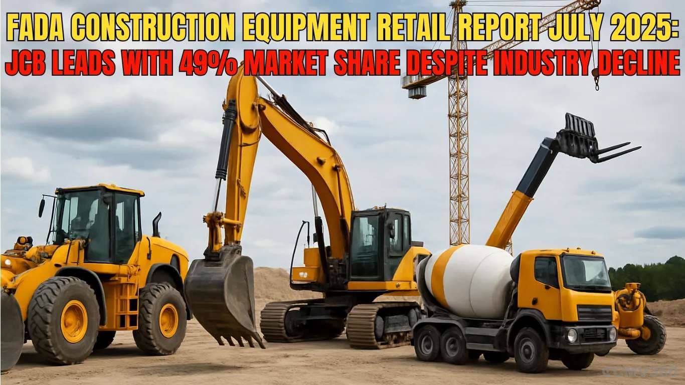 FADA Construction Equipment Retail Report July 2025: JCB Leads with 49% Market Share Despite Industry Decline FADA Construction Equipment Retail Report July 2025.webp