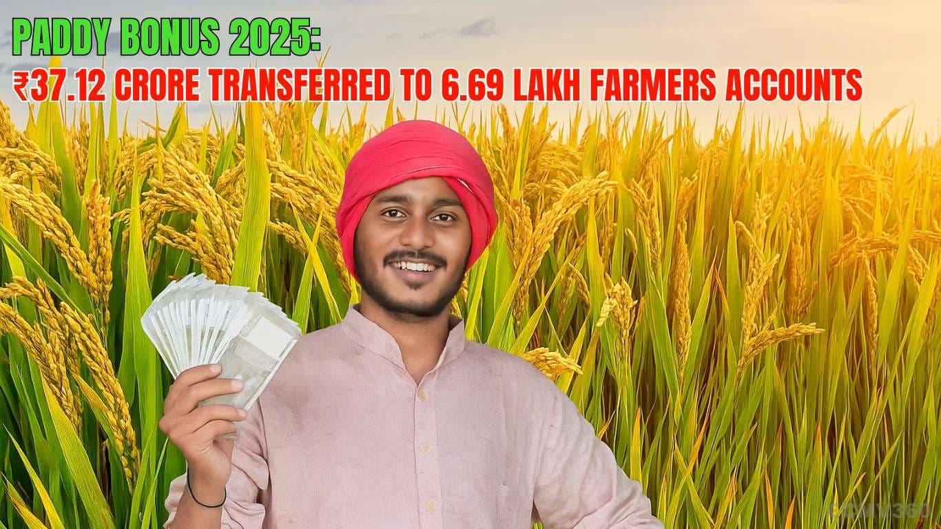 Paddy Bonus 2025: ₹37.12 Crore Transferred to 6.69 Lakh Farmers Accounts Paddy Bonus 2025.webp