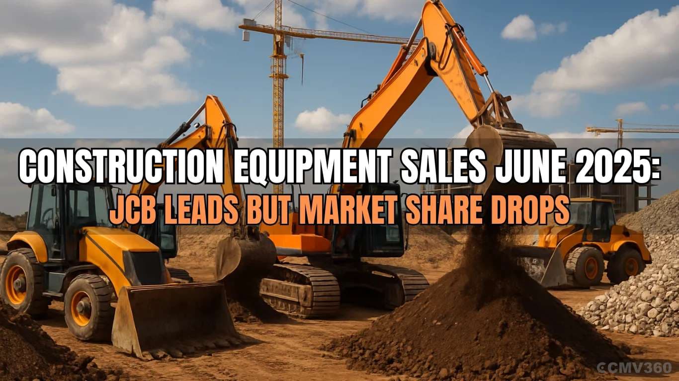 Construction Equipment Sales June 2025: JCB Leads But Market Share Drops Construction Equipment Sales June 2025.webp