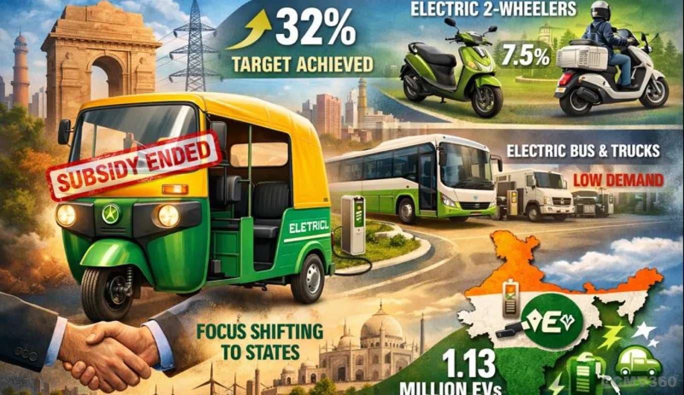 Centre Withdraws Subsidy for Electric Three-Wheelers After Target Achievement Under PM E-Drive Centre Withdraws Subsidy for Electric Three-Wheelers After Target Achievement Under PM E-Drive