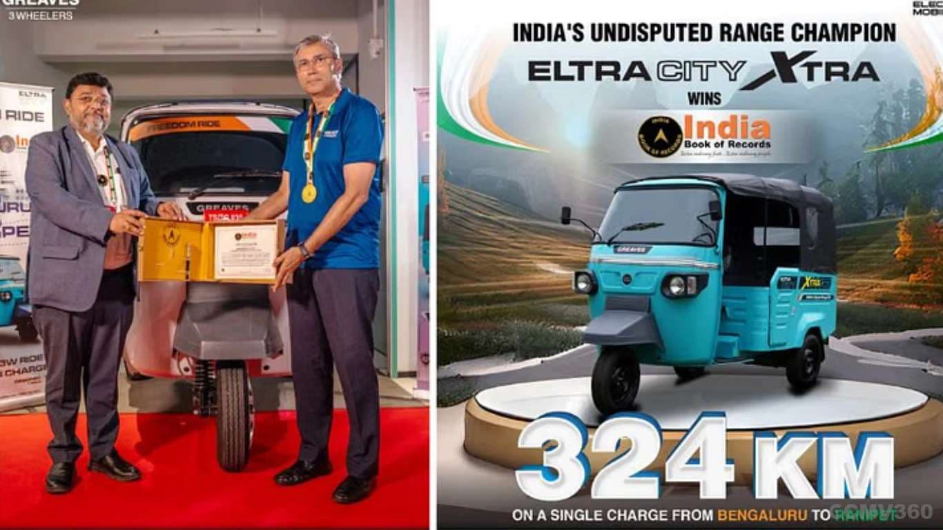 Greaves Electric Mobility Sets New Record with Eltra City XTRA Electric three-wheeler Greaves Electric Mobility Sets New Record with Eltra City XTRA Electric three-wheeler