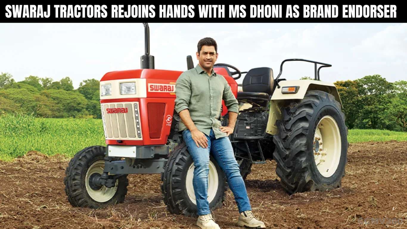Swaraj Tractors Rejoins Hands with MS Dhoni as Brand Endorser Swaraj Tractors Rejoins Hands with MS Dhoni as Brand Endorser.webp
