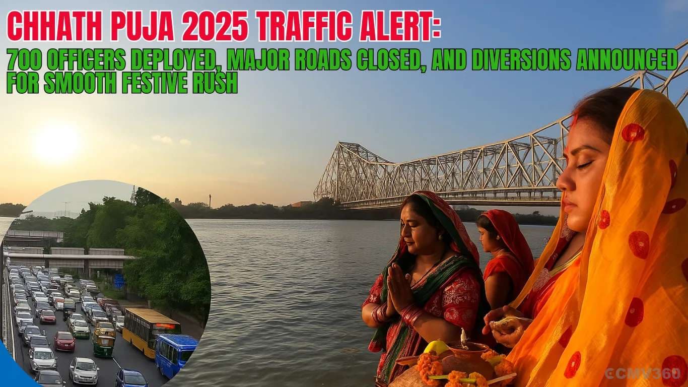 Chhath Puja 2025 Traffic Alert: 700 Officers Deployed, Major Roads Closed, and Diversions Announced for Smooth Festive Rush Chhath Puja 2025 Traffic Alert: 700 Officers Deployed, Major Roads Closed, and Diversions Announced for Smooth Festive Rush