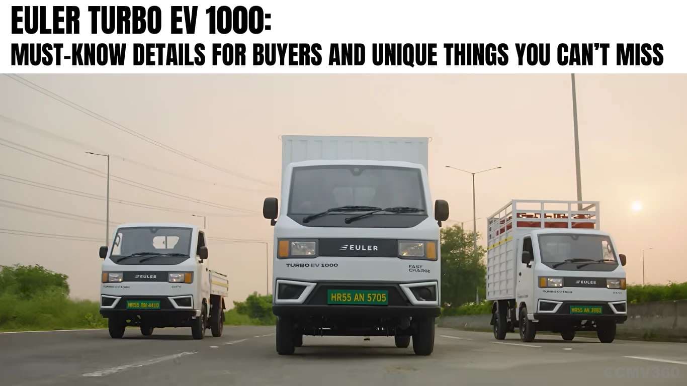 Euler Turbo EV 1000 Launched: Must-Know Details for Buyers and Unique Things You Can’t Miss Euler Turbo EV 1000: Must-Know Details for Buyers and Unique Things You Can’t Miss