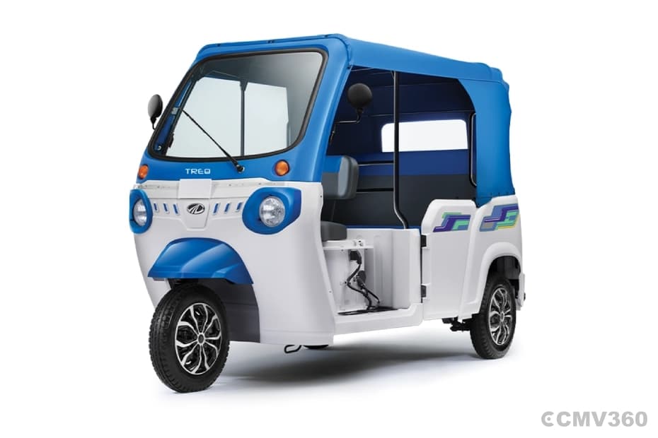 Mahindra Treo White & Blue Color Mahindra Treo White & Blue Color