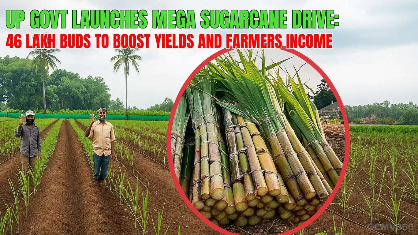 UP Govt Launches Mega Sugarcane Drive: 46 Lakh Buds to Boost Yields and Farmers Income UP Govt to Prepare 46 Lakh Sugarcane Buds for Farmers