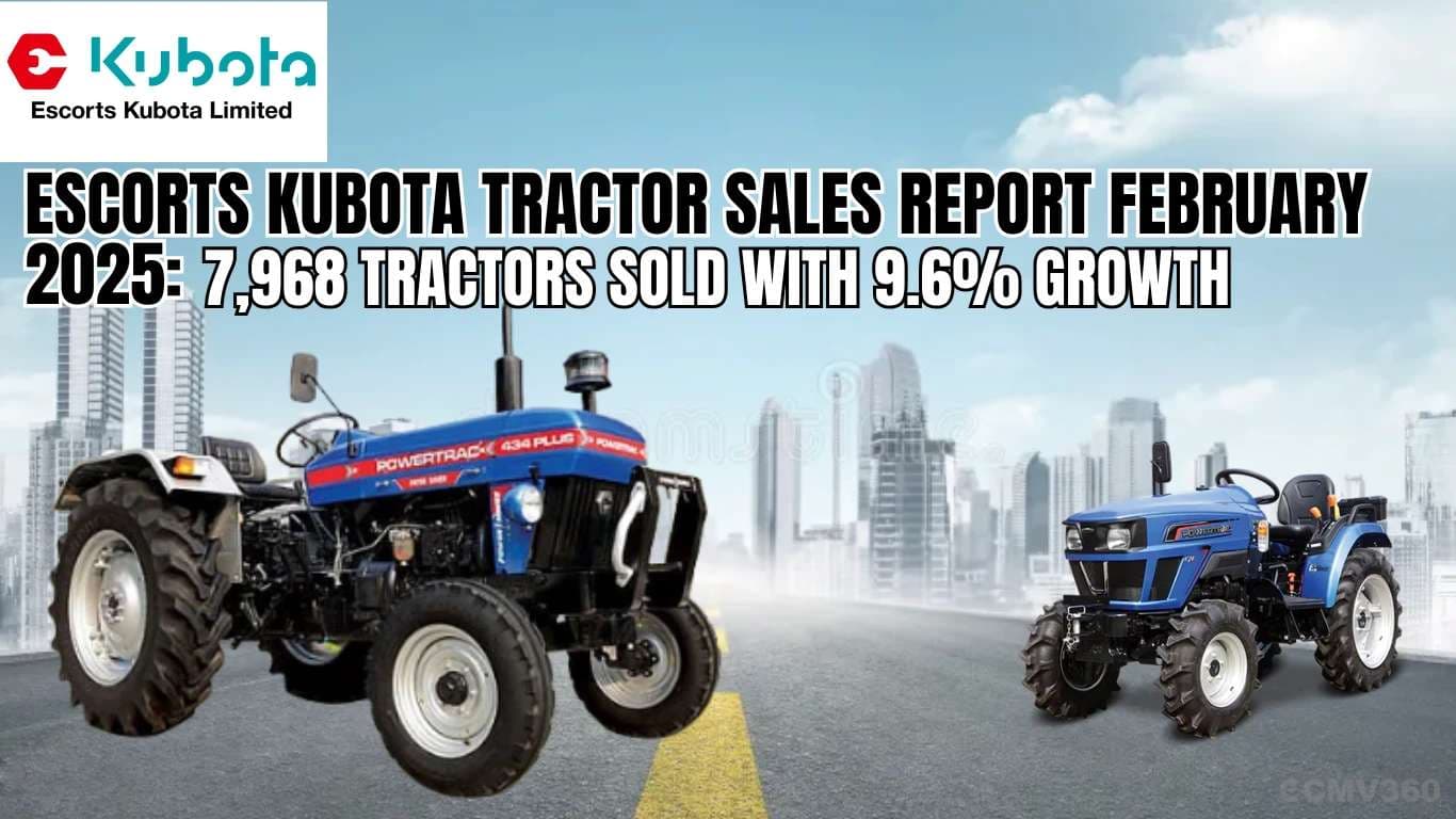 Escorts Kubota Tractor Sales Report February 2025: 7,968 Tractors Sold with 9.6% Growth Escorts Kubota Tractor Sales Report February 2025 7,968 Tractors Sold with 9.6% Growth.webp