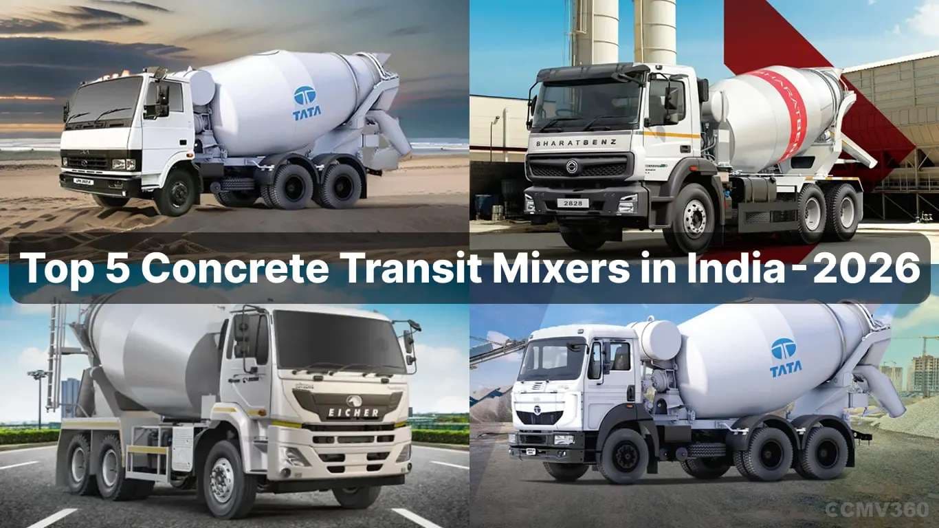 Top 5 Concrete Transit Mixers Price in India – 2026 Top 5 Concrete Transit Mixers Price in India 2026