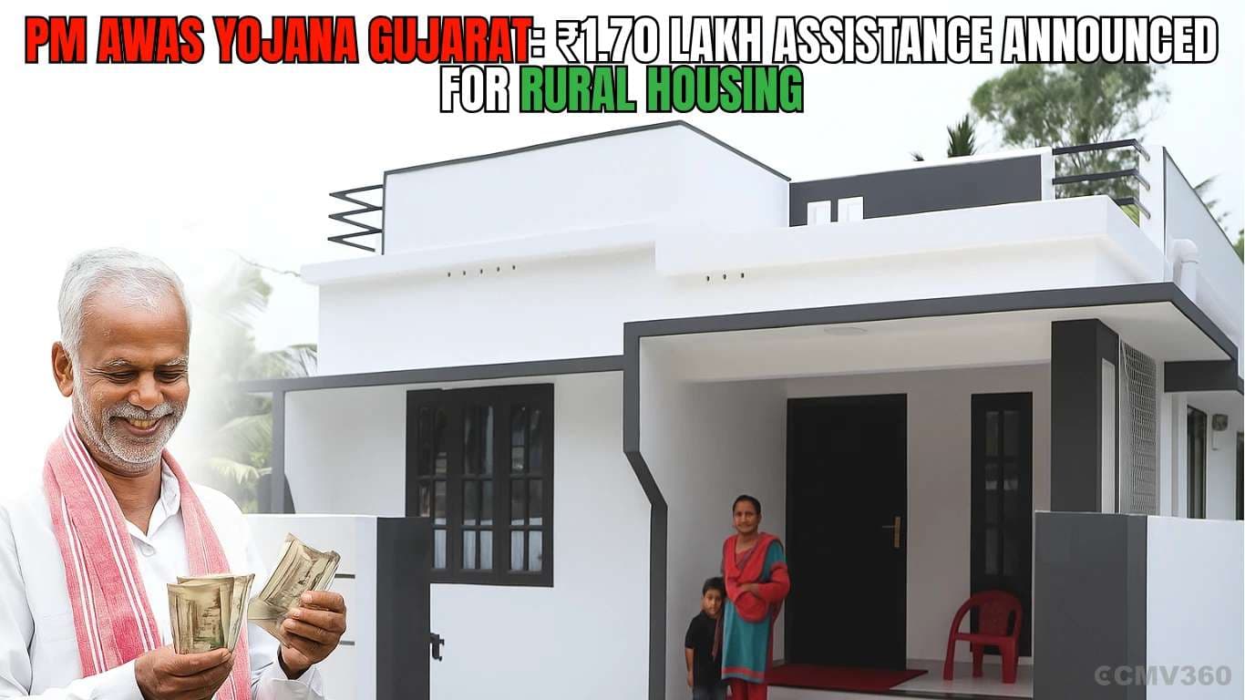 PM Awas Yojana Gujarat: ₹1.70 Lakh Assistance Announced for Rural Housing PM Awas Yojana Gujarat â¹1.70 Lakh Assistance Announced for Rural Housing.webp