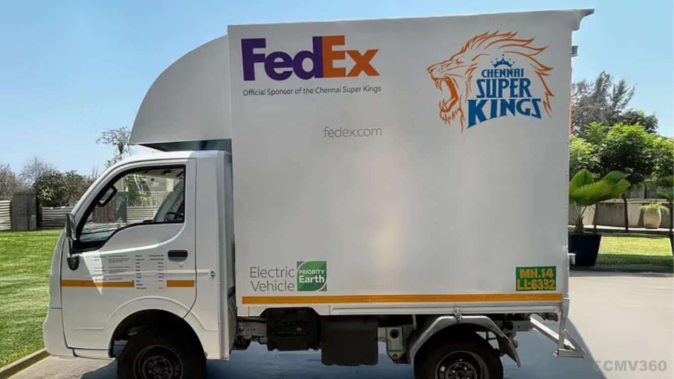 FedEx team up with Chennai Super Kings for a co-branded EV deliveries in India FedEx team up with Chennai Super Kings for a co-branded EV deliveries
