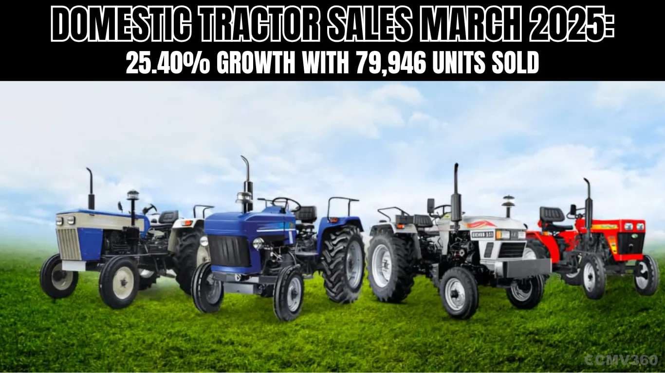 Domestic Tractor Sales March 2025: 25.40% Growth with 79,946 Units Sold Domestic Tractor Sales March 2025 25.40% Growth with 79,946 Units Sold.webp
