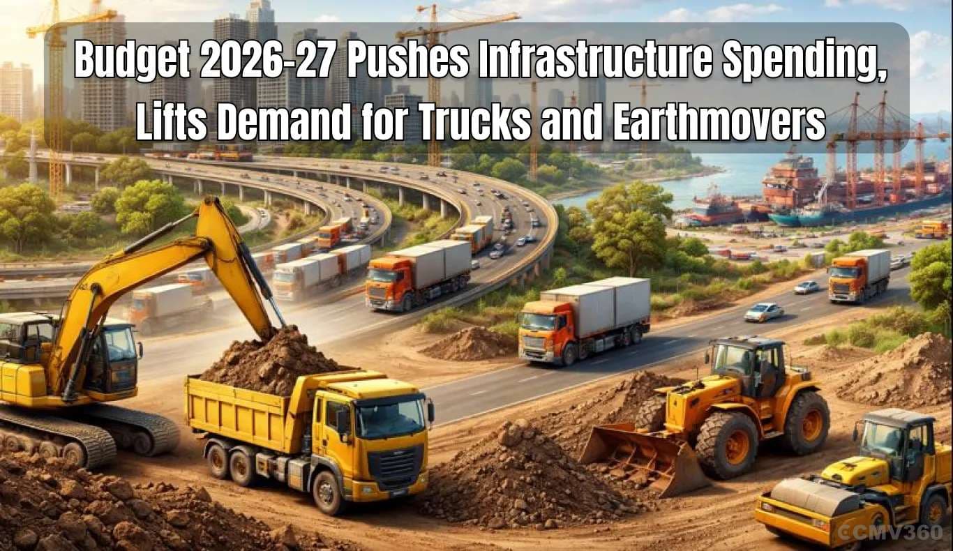 Budget 2026-27 Pushes Infrastructure Spending, Lifts Demand for Trucks and Earthmovers Infra Budget.webp