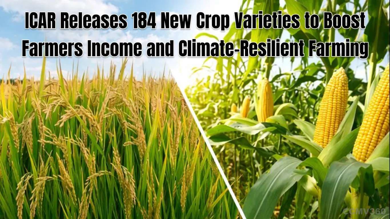 ICAR Releases 184 New Crop Varieties to Boost Farmers Income and Climate-Resilient Farming ICAR Releases 184 New Crop Varieties to Boost Farm Output