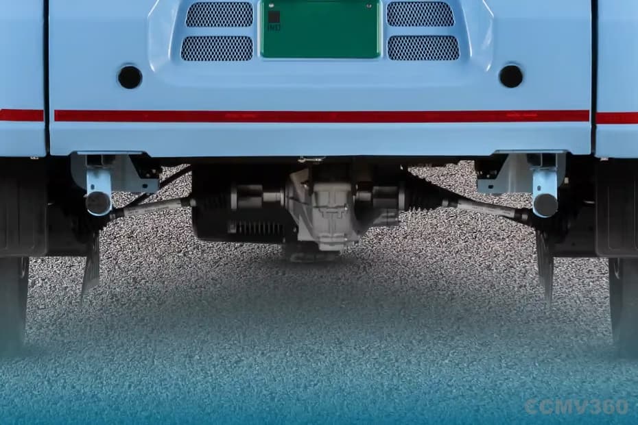 Bajaj WEGO P70 Rear Lower Section with Chassis and Ground Clearance View Bajaj WEGO P70 Rear Lower Section with Chassis and Ground Clearance View